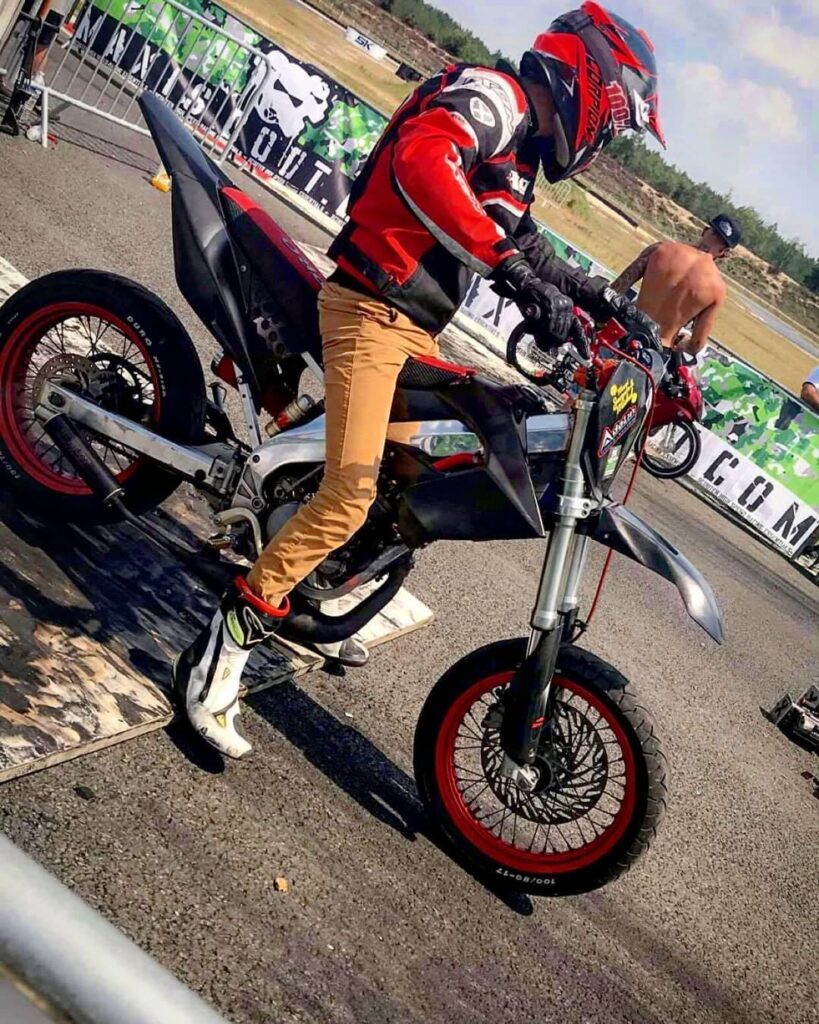 lucas au départ de la course